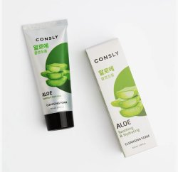 Consly пенка для умывания успокаивающая c экстрактом алоэ вера Aloe Soothing & Hydrating, 100 мл