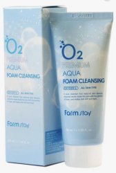Farmstay пенка очищающая с кислородом O2 Premium Aqua Foam Cleansing, 100 мл