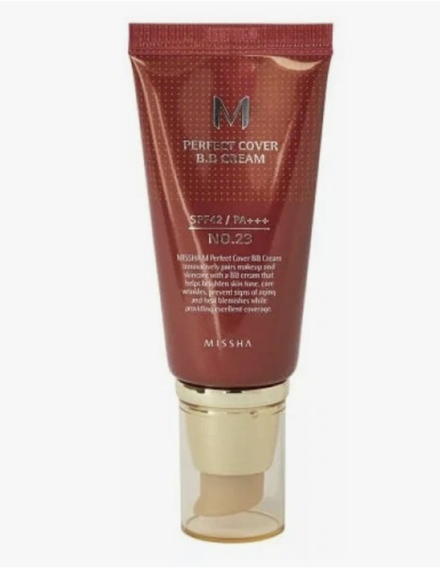 MISSHA M Perfect Cover BB Cream SPF42 PA+++, 50 мл - ВВ крем для лица. Тон № 23, 50 мл