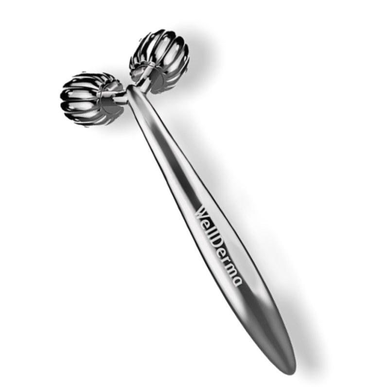 Wellderma Роликовый массажёр для лица и зоны декольте без виброрежима