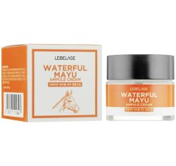 LEBELAGE Крем для лица ампульный с Лошадиным маслом Ampule Cream Waterful Mayu, 70 мл