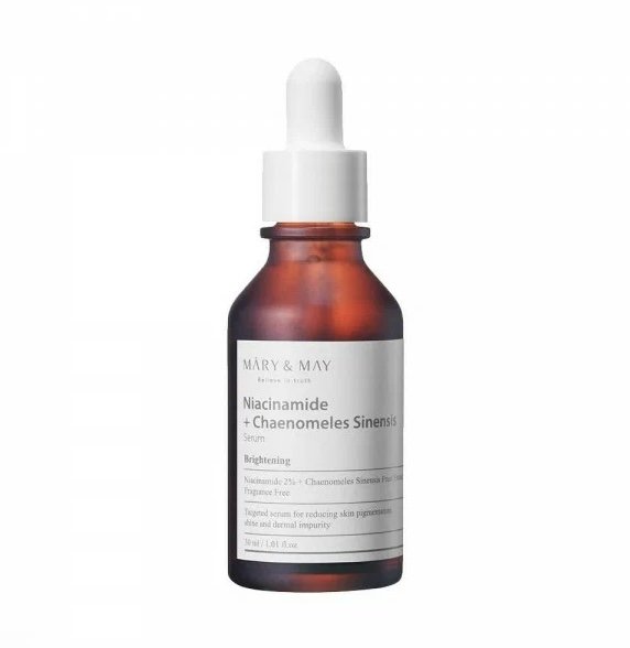 Mary&May Сыворотка осветляющая с ниацинамидом и экстрактом айвы Niacinamide + Chaenomeles Sinensis Serum, 30 мл