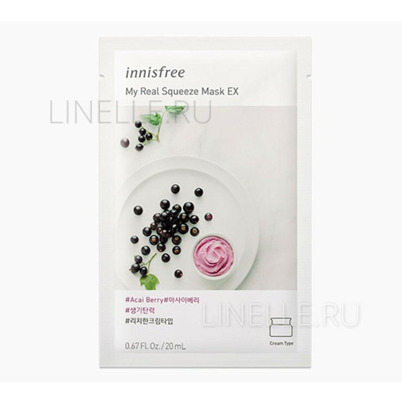 Innisfree Тканевая маска с экстрактом ягод Асаи Acai Berry