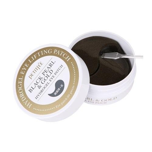 Petitfee Гидрогелевые патчи для век с чёрным жемчугом Black Pearl & Gold Hydrogel Eye Patch