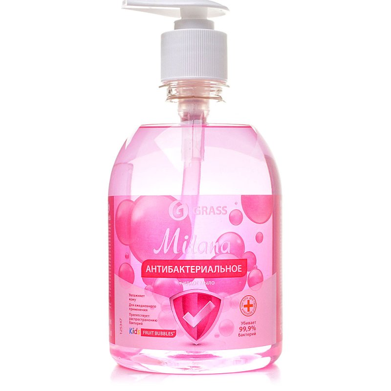 Grass Milana Kids Жидкое мыло антибактериальное Fruit bubbles
