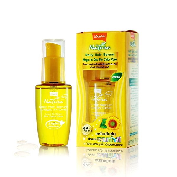 Сыворотка для ухода за окрашенными волосами Lolane Natura Daily Hair Serum Magic In One For Color Care