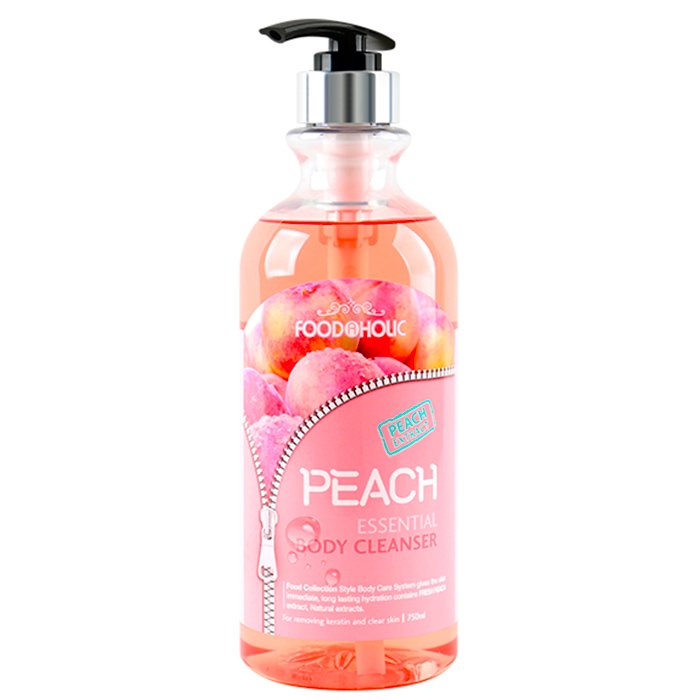 Foodaholic Гель для душа с экстрактом персика Peach Essential Body Cleanser