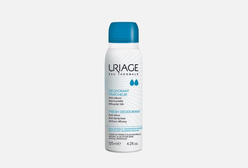 Uriage Deodorant Fraicheur дезодорант-спрей освежающий с квасцовым камнем спрей