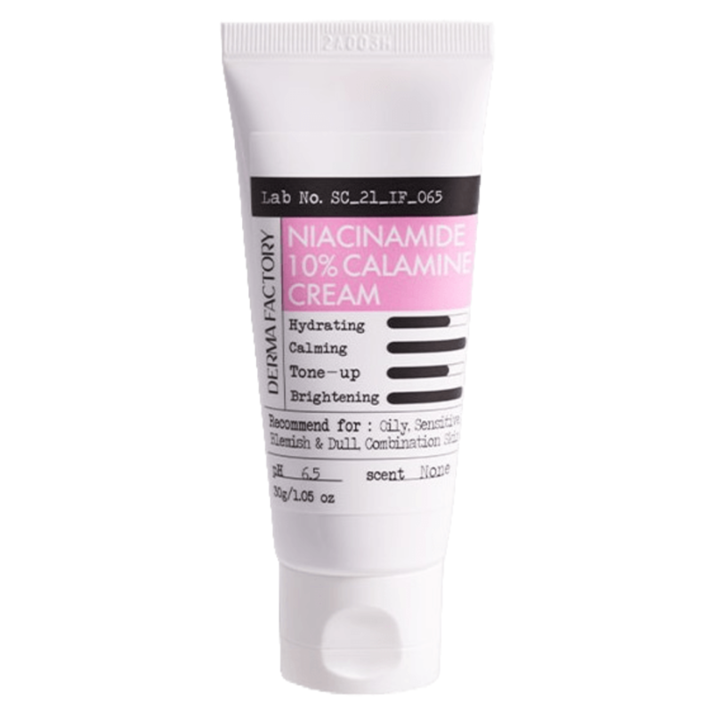 Derma Factory Успокаивающий крем с ниацинамидом Niacinamide 10% Calamine Cream