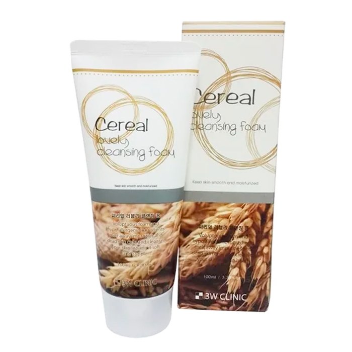 3W Clinic Пенка для умывания с зерновыми экстрактами Cereal Lovely Cleansing Foam