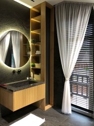 Шторы в ванной комнаты