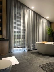 Шторы в ванной комнаты