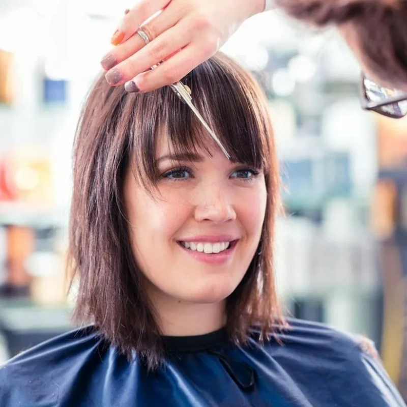 Стрижка челки