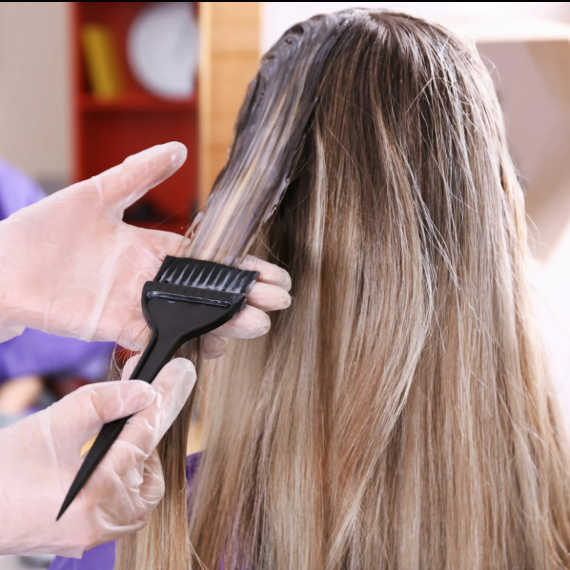 Окрашивание по длине со своей краской