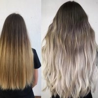 Сложное осветление волос (AirTouch, шатуш)