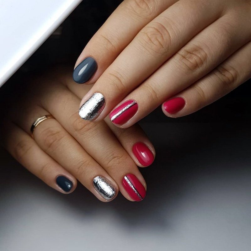 Комбинированный маникюр + снятие + укрепление гелем + покрытие Grattol