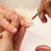 Укрепление гелем + покрытие THINK OF NAIL