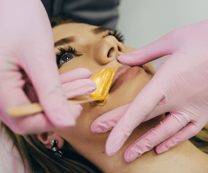 Депиляция одной зоны на лице воском 