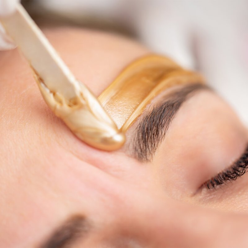 Депиляция всего лица воском 