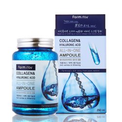 Farm Stay All-In-One Collagen & Hyaluronic Acid Ampoule Многофункциональная ампульная сыворотка с гиалуроновой кислотой и коллагеном 250мл
