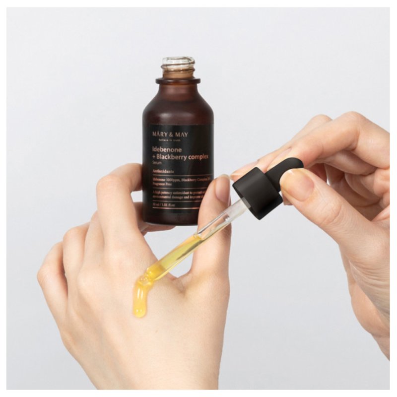 Mary&May Idebenone + Blackberry Complex Serum Антиоксидантная сыворотка с комплексом ягод 30мл