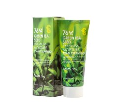 Farm Stay Green Tea Seed Premium Moisture Foam Cleansing Пенка очищающая с семенами зеленого чая 100мл