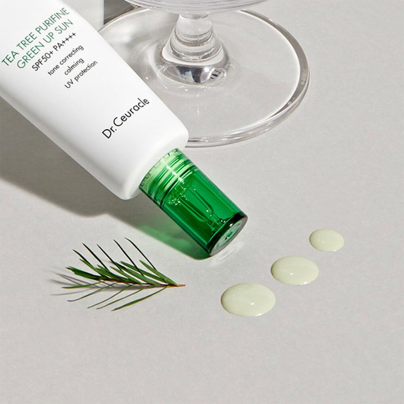 Dr.Ceuracle Tea Tree Purifine Green Up Sun Солнцезащитный крем для проблемной кожи SPF 50+ PA++++ 50мл