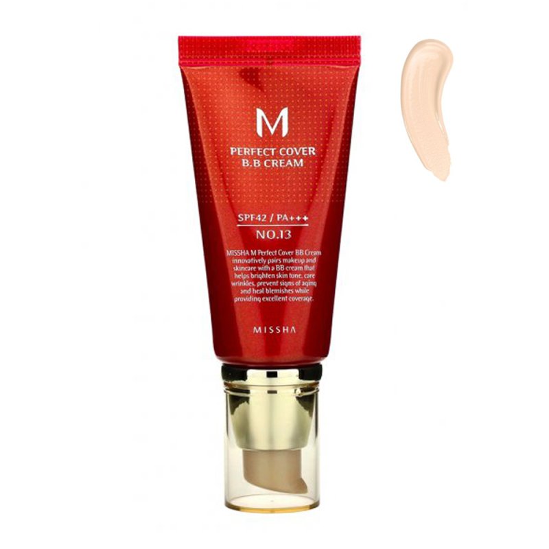 Missha M Perfect Cover BB Cream Многофункциональный ВВ-крем тон 13 Milky Beige SPF42/PA ++ 50мл