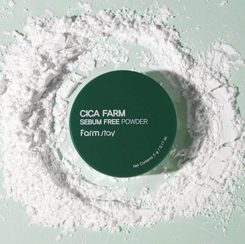 Farm Stay Cica Farm Sebum Free Powder Пудра рассыпчатая матирующая с центеллой азиатской 5гр