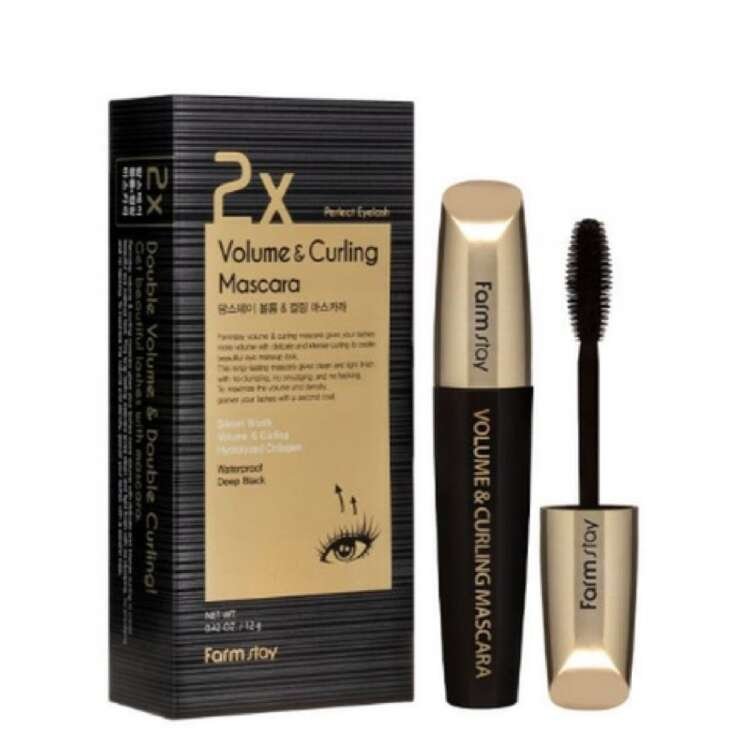 Farm Stay 2x Volume & Curling Mascara Тушь объемная и подкручивающая для ресниц 12гр