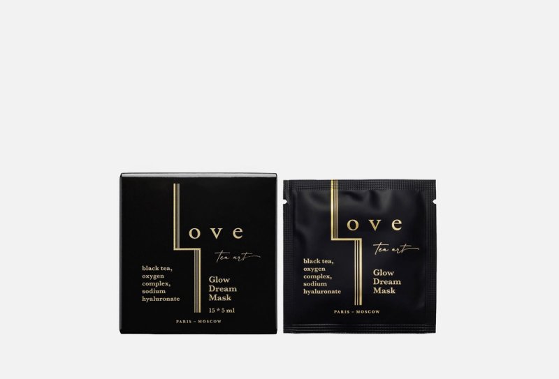 Love Tea Art Glow Dream Mask Экспресс-маска для сияния кожи лица в саше 5мл