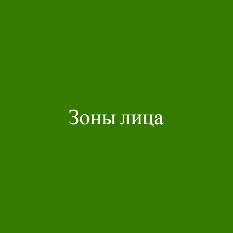 Зоны лица