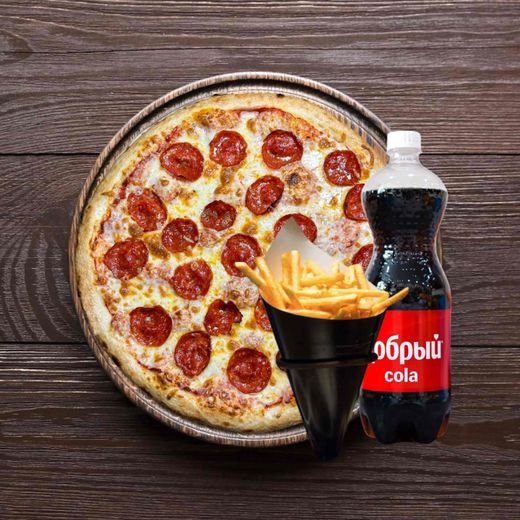 Пепперони и фри