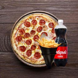 Пепперони и фри