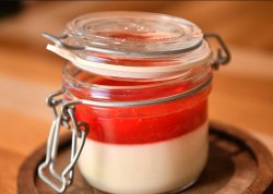 Панна котта с клубникой