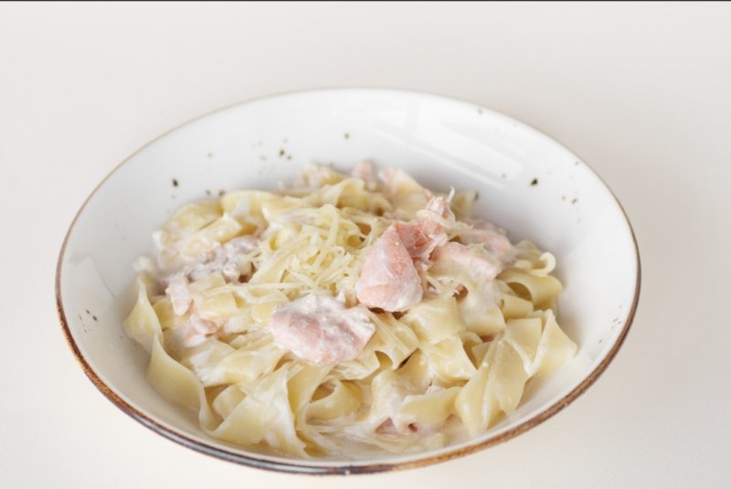 Паста с семгой