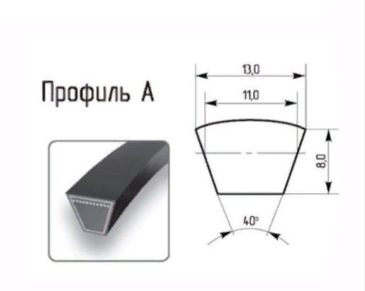 Ремень А-670