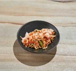 Вок с креветками