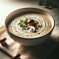 Крем суп грибной