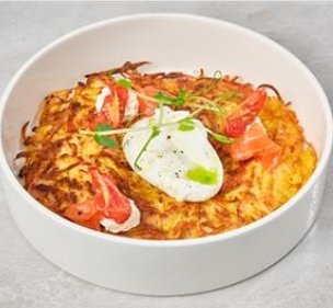 Баварский драник с лососем