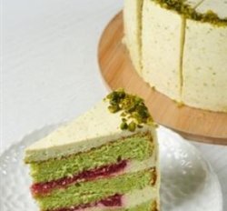 Торт фисташка- малина  163 гр