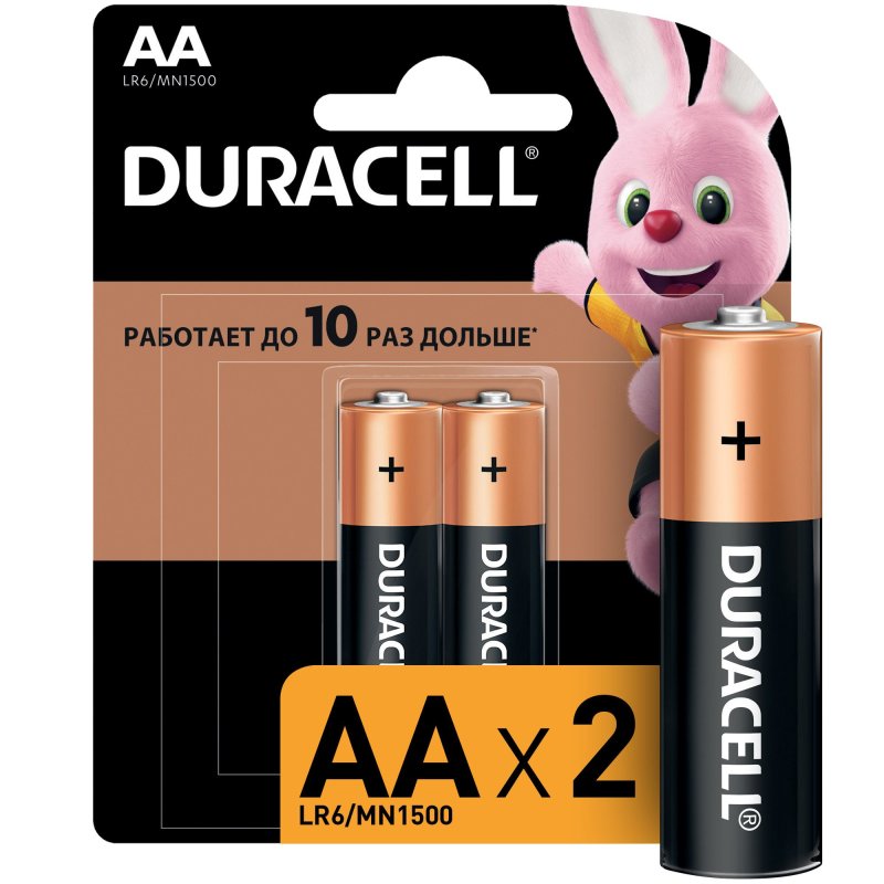 Батарейки DURACELL Basic AA алкалин 1.5V LR3 бл.4 / 18 741