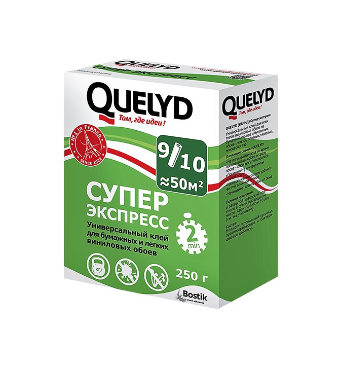 Клей обойный QUELYD 250г СУПЕРЭКСПРЕСС 000501 / 17 434