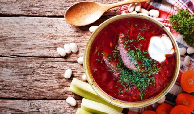 Борщ с мясом