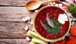 Борщ с мясом