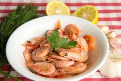 Креветки отварные